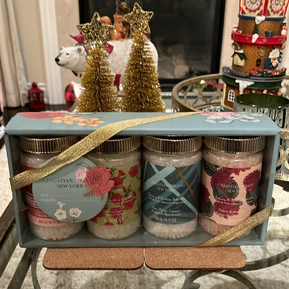 CHRISTIAN SIRIANO NEW YORK bath seeds in four sents each in separate 400g jars.